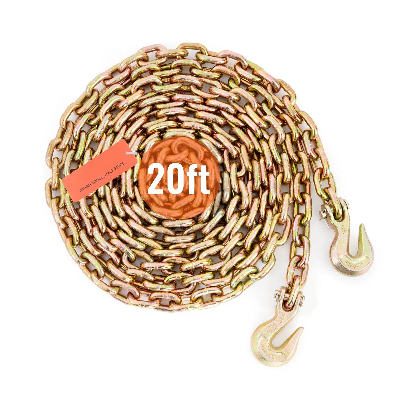 G80 Tow Chain with Hooks 3/8'' x 20' G7313
