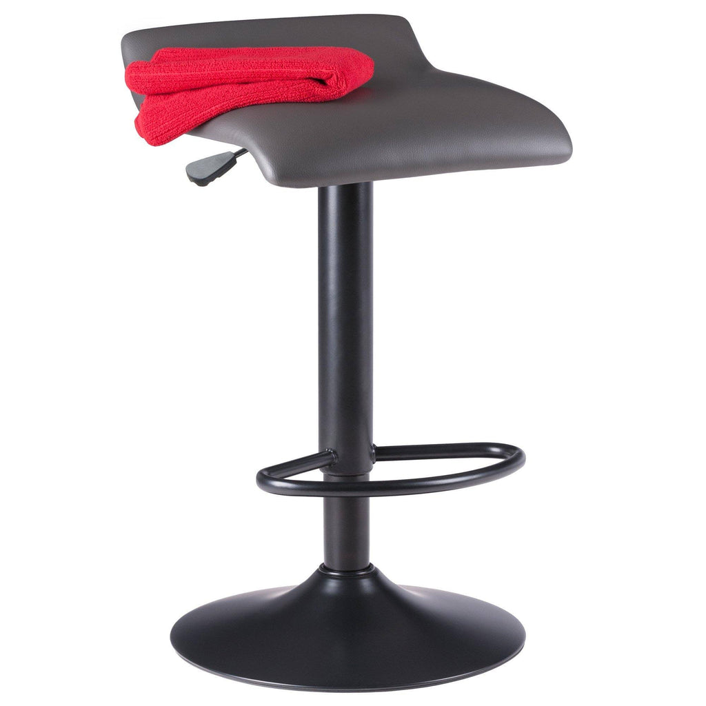 2 Piece Set Adjustable Stool - Black/Gray K406