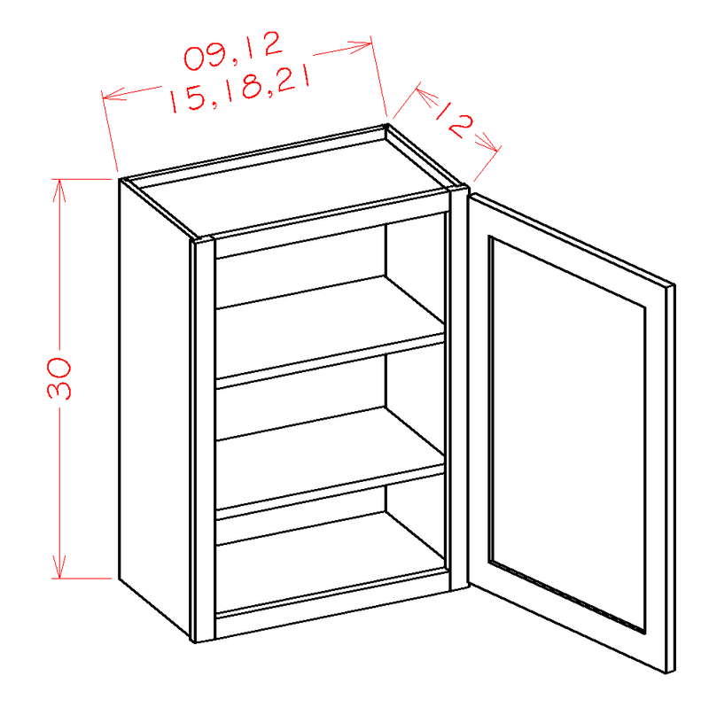 Antique White 2 Doors 2 Shelves Wall Cabinet High-Density Fiberboard J116