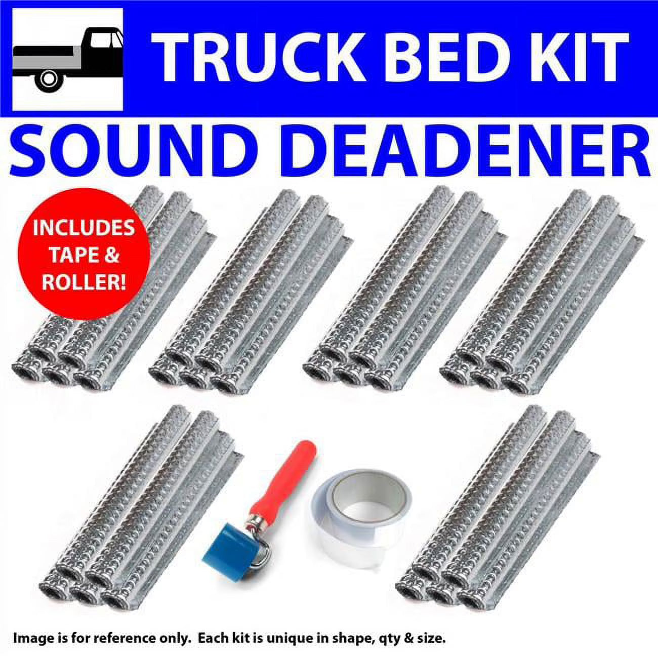 Heat & Sound Deadener Truck Bed Kit with Tape & Roller X31076