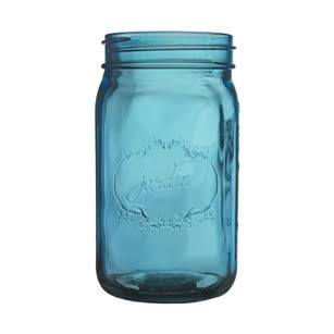 32 Ounce Vintage Blue Mason Jar, Case of 24 D4054