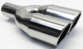 Dual Round Stainless Steel Exhaust Tip Pack of 2 T4132