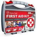 2-in-1 First Aid Kit 348-piece Double-Sided Hardcase O495071
