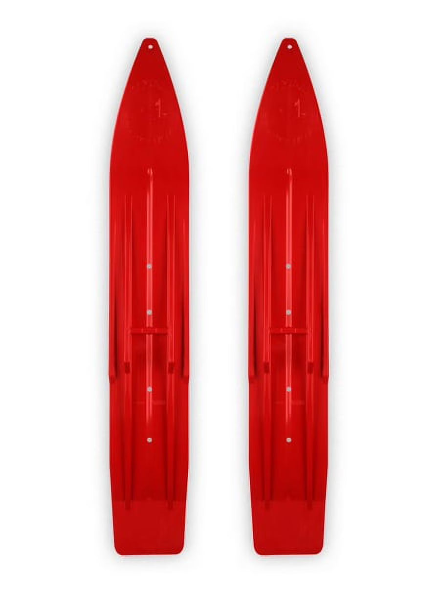 Red Snowmobile Skis Z90757