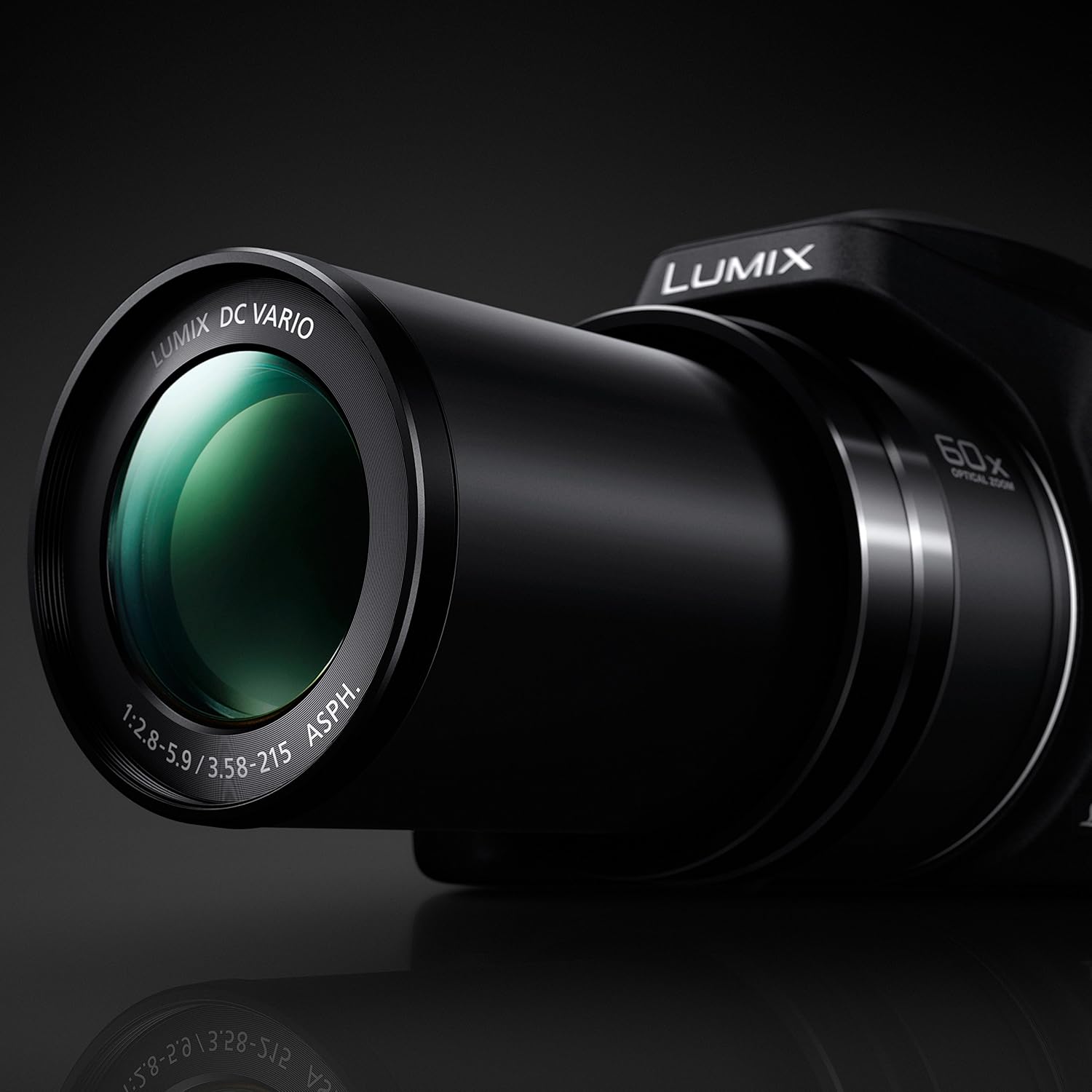 Black 18.1 Megapixel 60X Zoom Digital Camera W1514