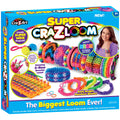 DIY Bracelet Loom Kit, 2200 Latex Free Color Bands, 6 Row Loom F53537