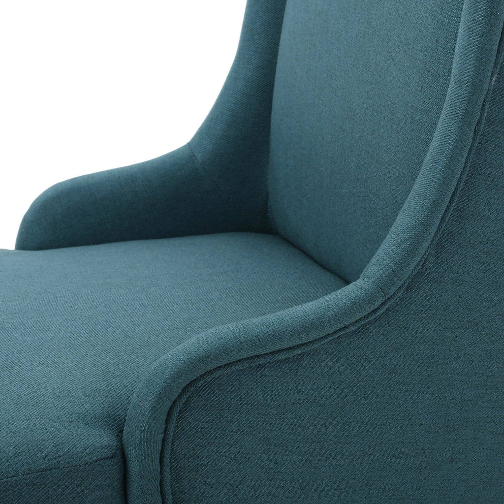 Teal Fabric Dining Chair U468263