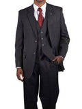 Grey 40 Long Vested Suit Q10757