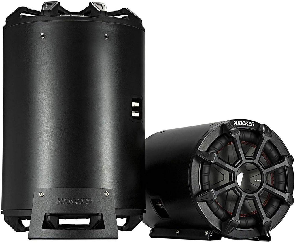 Black Loaded Trunk Mounted Tube Sub Speakers H706772