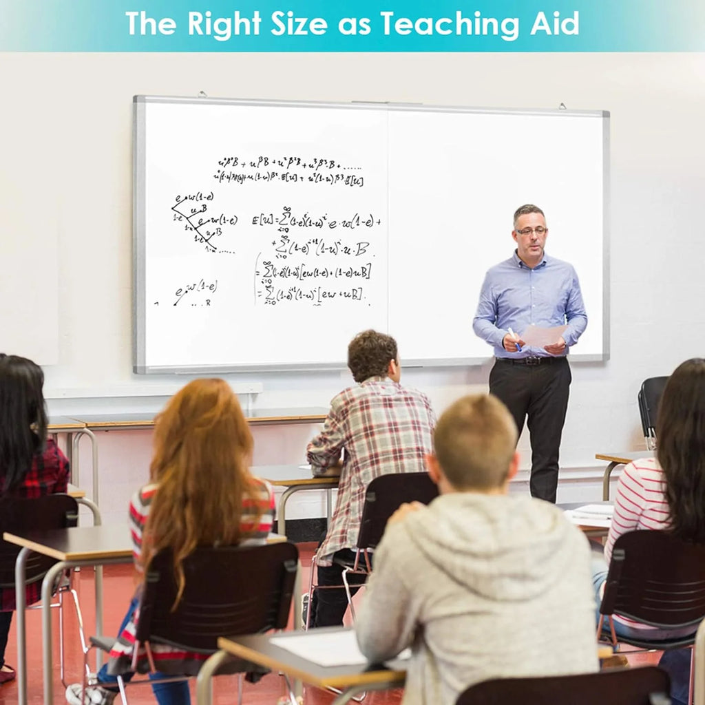 Large Magnetic Whiteboard 72 x 40 with Pen Tray R28747