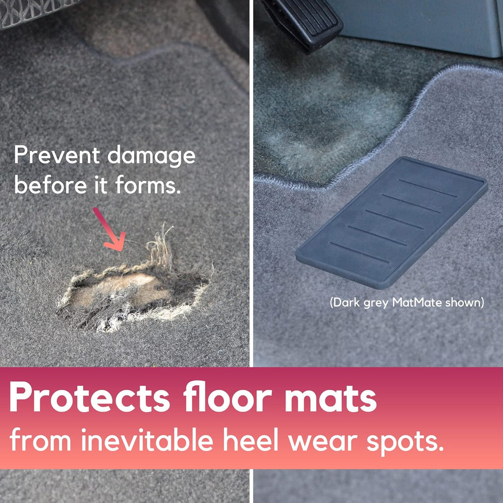 Universal Heel Protector Pad with Carpet-Safe Adhesive, Dark Grey, Pack of 2 O804