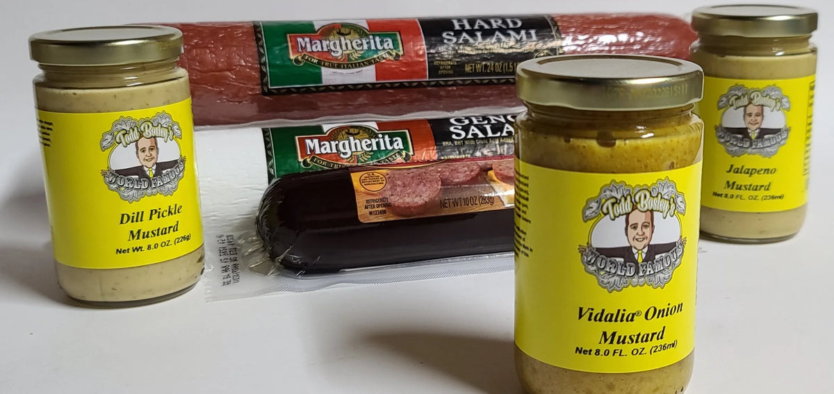 10oz Hickory Smoked Summer Sausage, 24oz Genoa Salami & 24oz Hard Salami Gift Set E927840