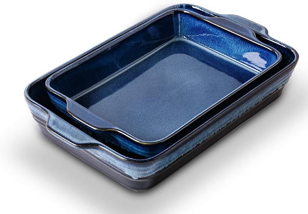 Ceramic Bakeware Set, 9 x 13 Inches, 2-Piece Z806162