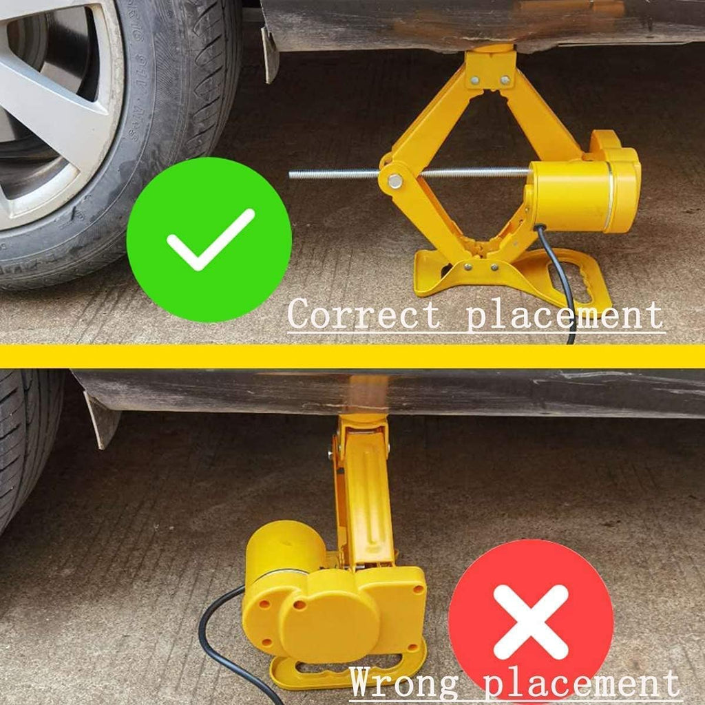 Electric Car Floor Jack 3 Ton Automatic 12v Scissor Lift Jack Pack of 2 V6877