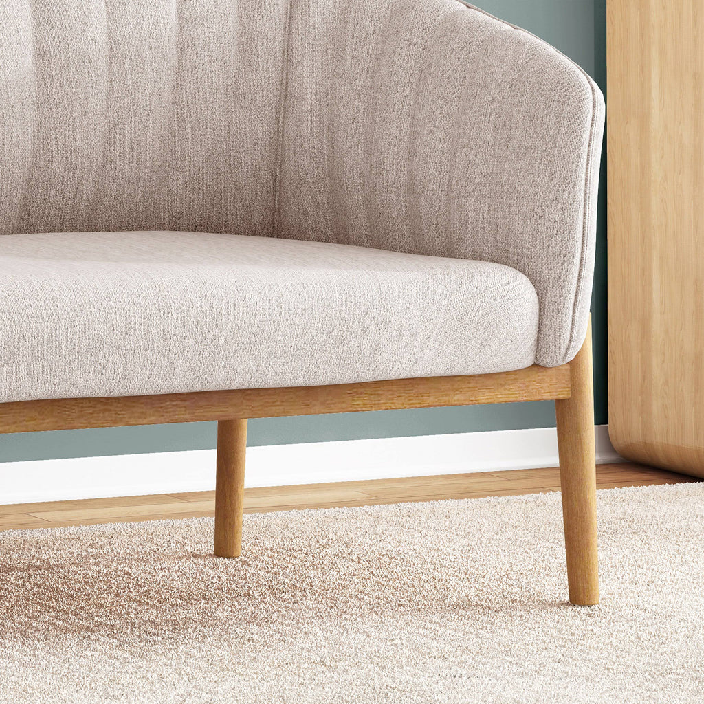 Teal Fabric Loveseat Q873480