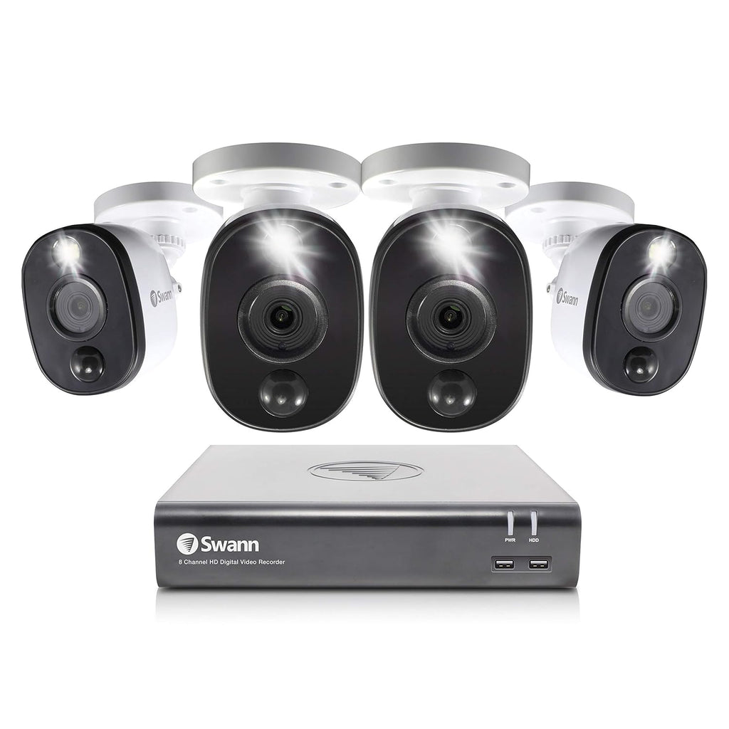 8 Channel 4 Camera Wired Security System 1080p HD DVR 1TB HDD C5034