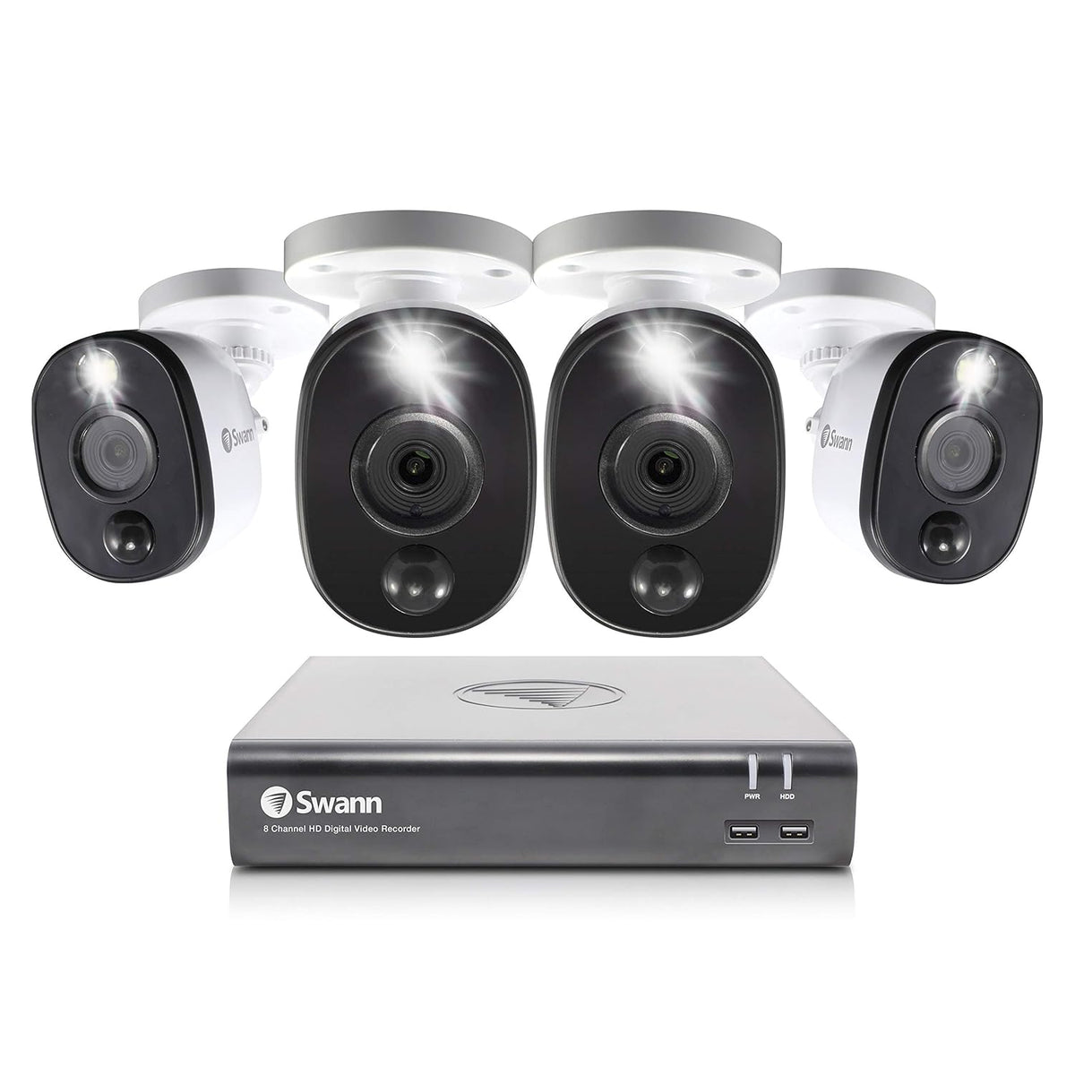 8 Channel 4 Camera Wired Security System 1080p HD DVR 1TB HDD C5034