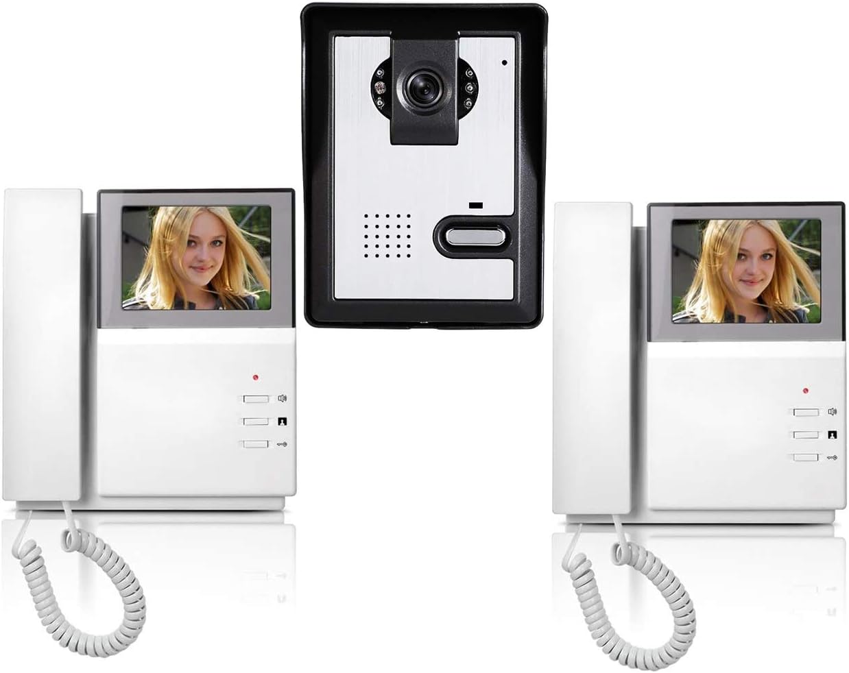 4.3 Inches Wired Video Door Phone System with LCD Monitor and IR Night Vision Camera H153