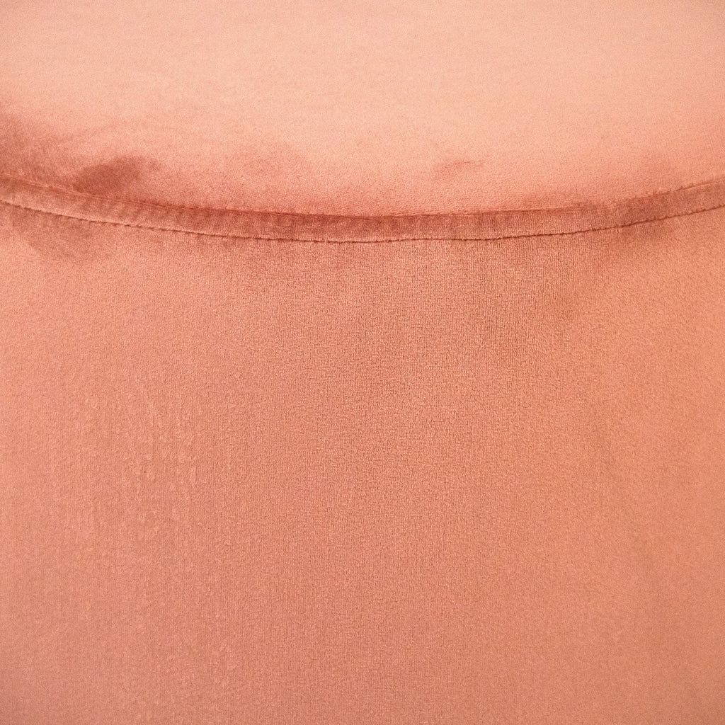 Mauve Pink Velvet Vanity Stool Z5418