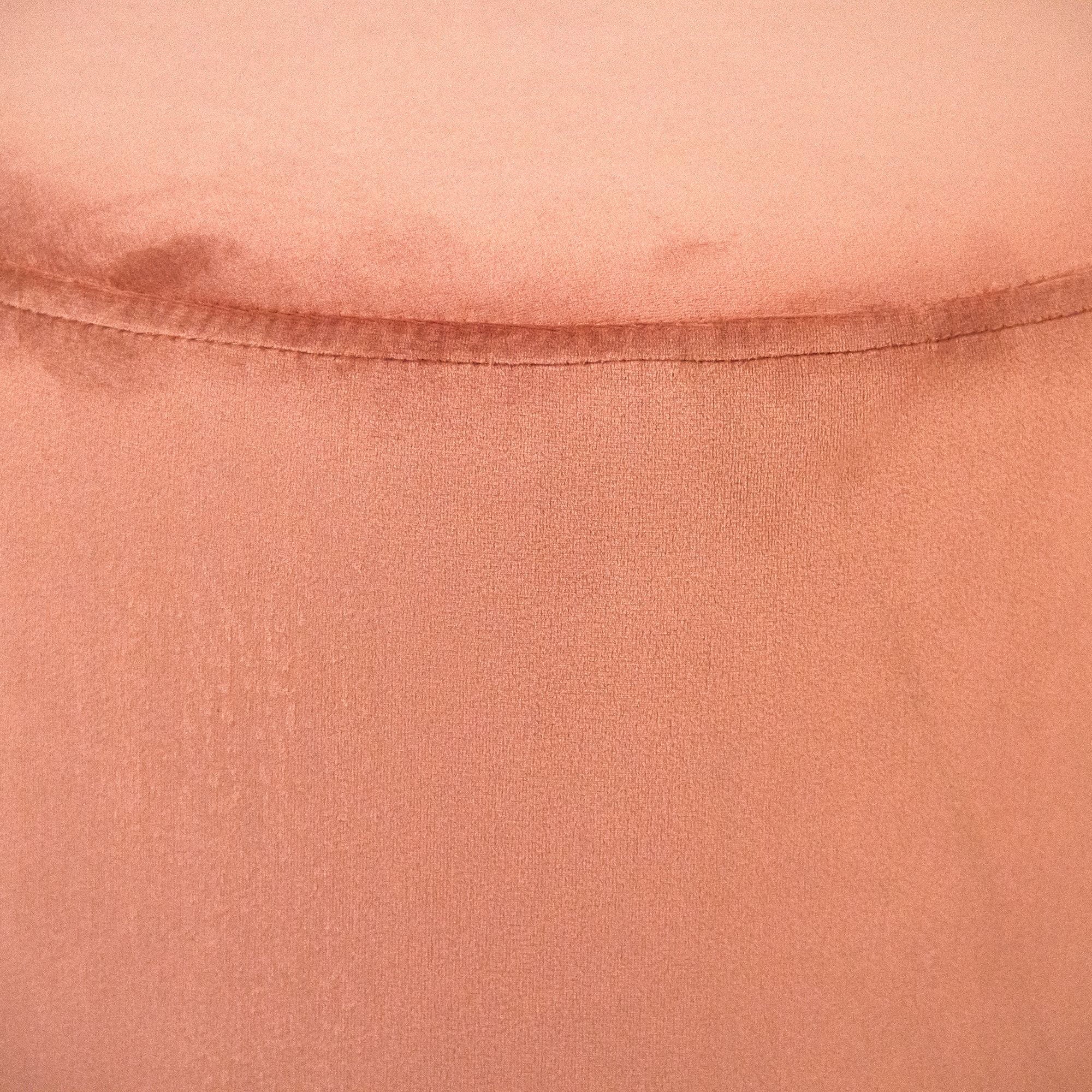 Mauve Pink Velvet Vanity Stool Z5418