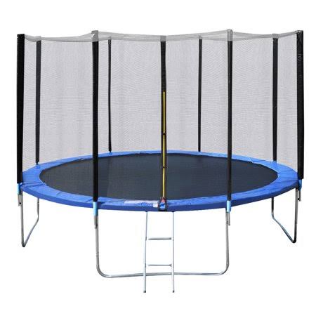 14ft Trampoline with Safety Enclosure Net D8055