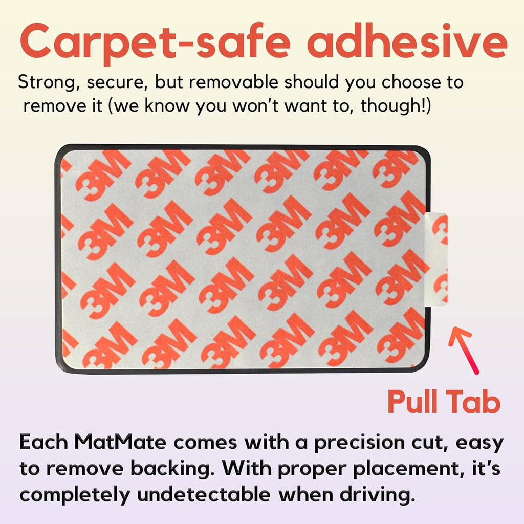 Universal Heel Protector Pad with Carpet-Safe Adhesive, Dark Grey, Pack of 2 O804