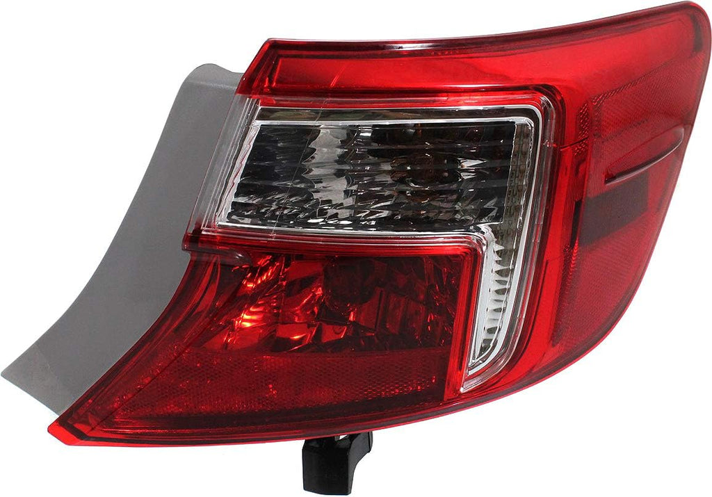 Tail Light Assembly Compatible with 2012-2014 Toyota Camry Outer Red and Clear Lens Passenger Side Pack of 2 L54070