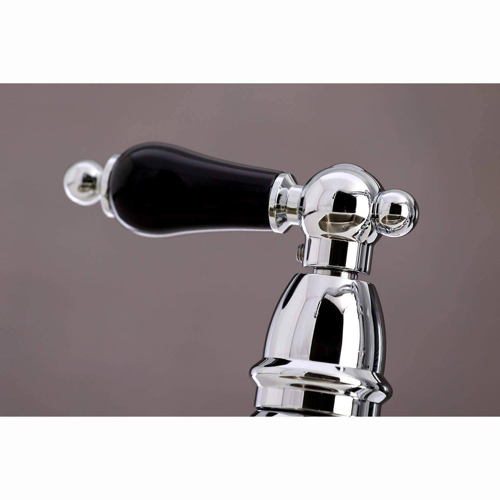 Brushed Brass Bridge Kitchen Faucet with Brass Sprayer T85201