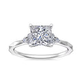 14K White Gold Princess Cut Diamond Ring R19545