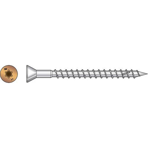 #8 x 2-1/2 x 22 305SS Star Tan Trim Head Screw C164110