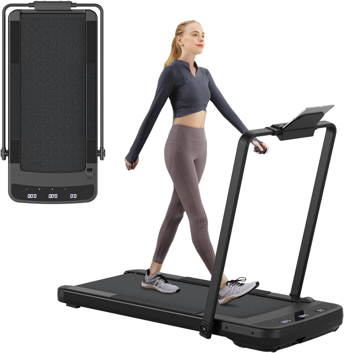 Under Desk 2 in 1 Folding Treadmill Walking Pad V677953