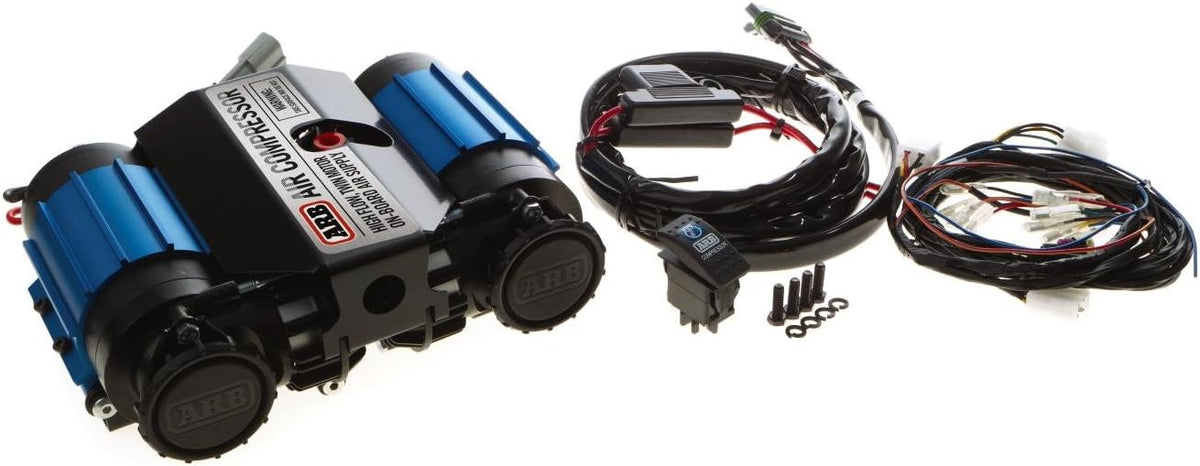 ARB Inflation Kit Air Compressor and Orange Air Hose Pump Up Kit with Quick Fitting Bundle On Board System C817113