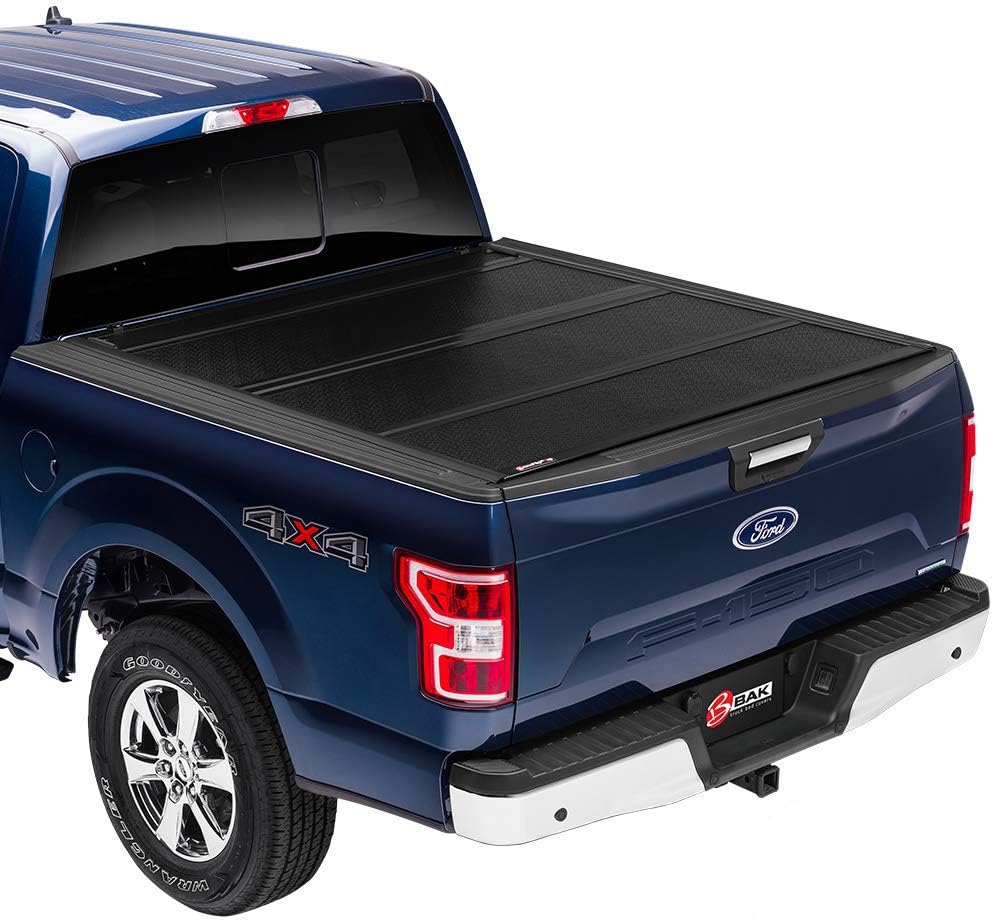 Black Hard Folding Truck Bed Tonneau Cover X1635