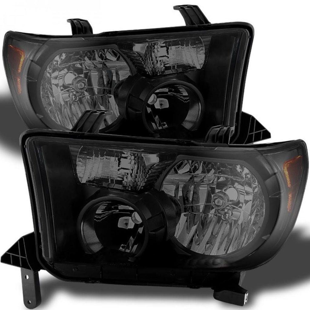 Black Smoked Toyota Tundra Headlights H975556