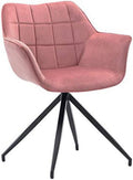 Pink Velvet Accent Dining Arm Chair B316
