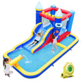 6-in-1 Inflatable Water Castle Bouncer with 50 Ocean Balls & 735W Blower P8537