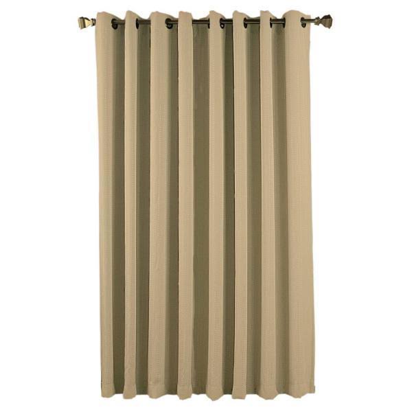 Natural Grommet Blackout Patio Panel with Attachable Wand E683