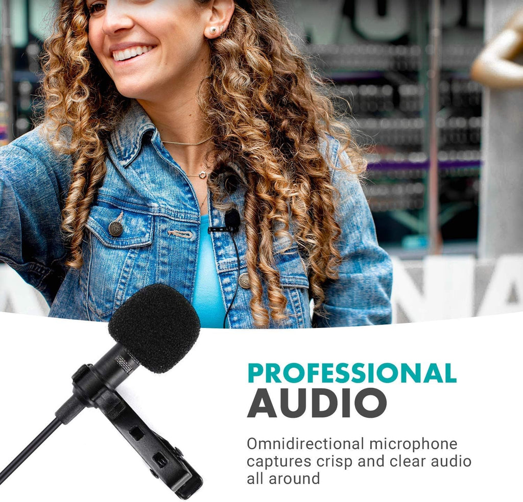 48-Channel UHF Wireless Lavalier Microphone System Bundle with 2-Ch Mixer, 2 Receivers, 4 Transmitters, and 4 Lapel Microphones S2820
