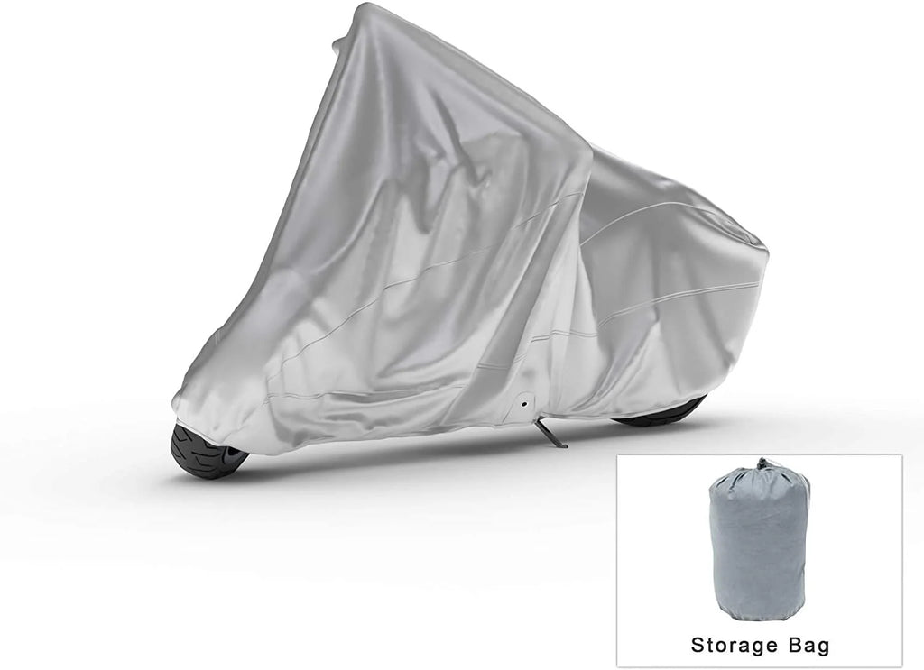 Motorcycle Cover with Reinforced Securing Straps and Storage Bag A863