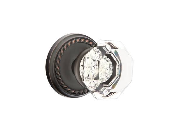 Old Town Crystal Knob Passage Set Oil Rubbed Bronze H97217