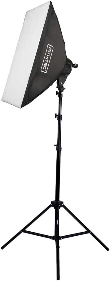 3-Light Fluorescent Studio Lighting Kit with Softboxes, Light Stands, & Carry Case A113551