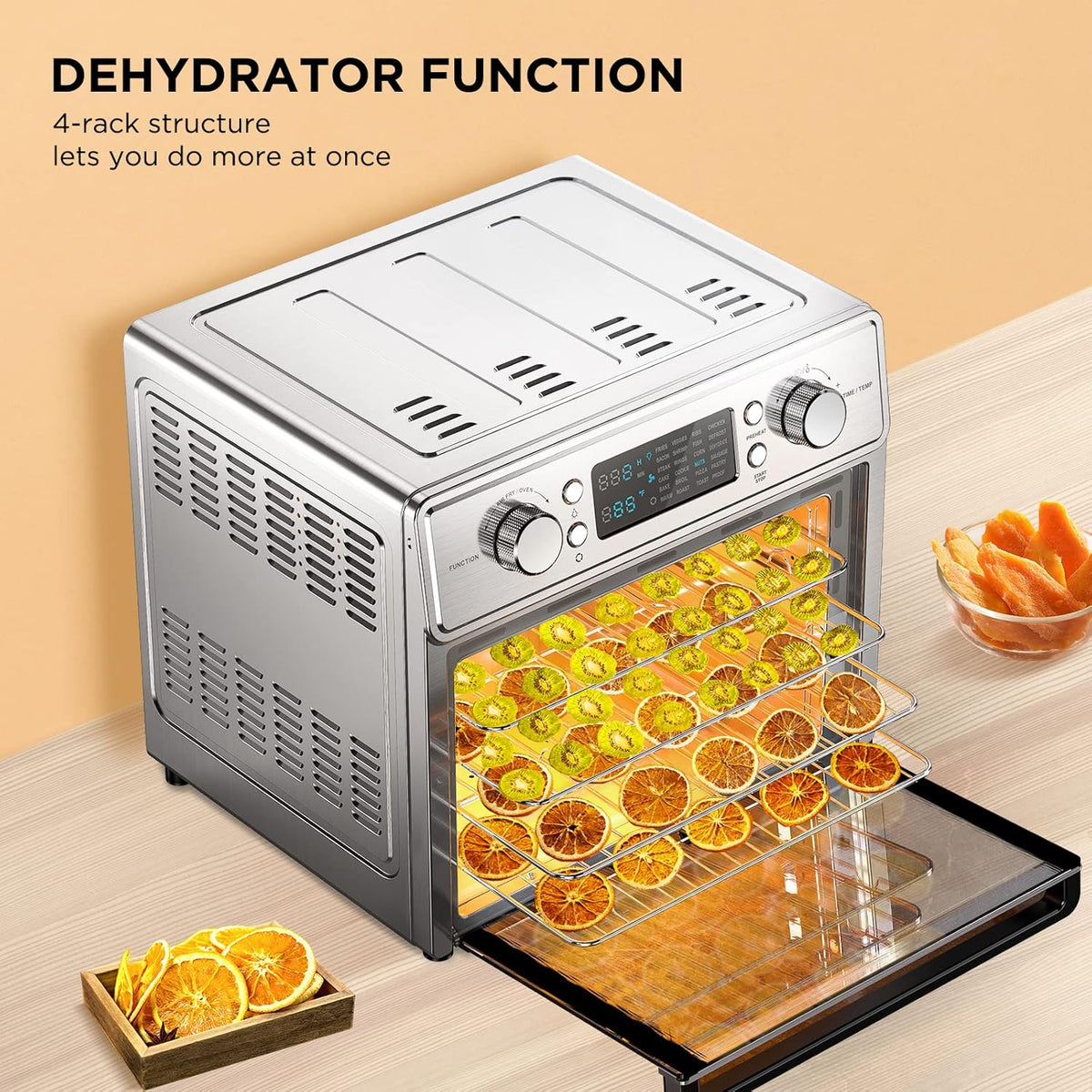 Stainless Steel 25L Convection Air Fryer Toaster Oven with Rotisserie G92551