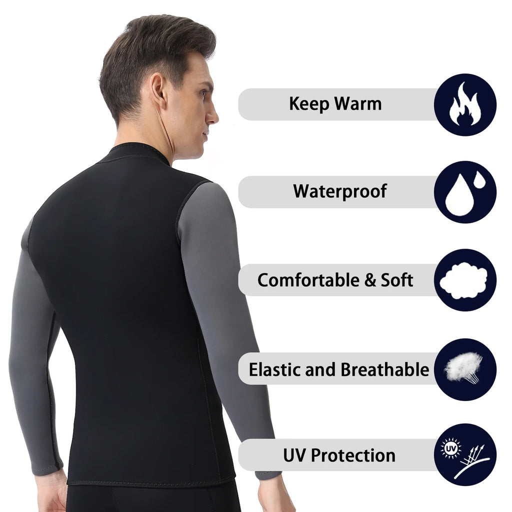 2mm Neoprene Long Sleeve Wetsuit Jacket S89000