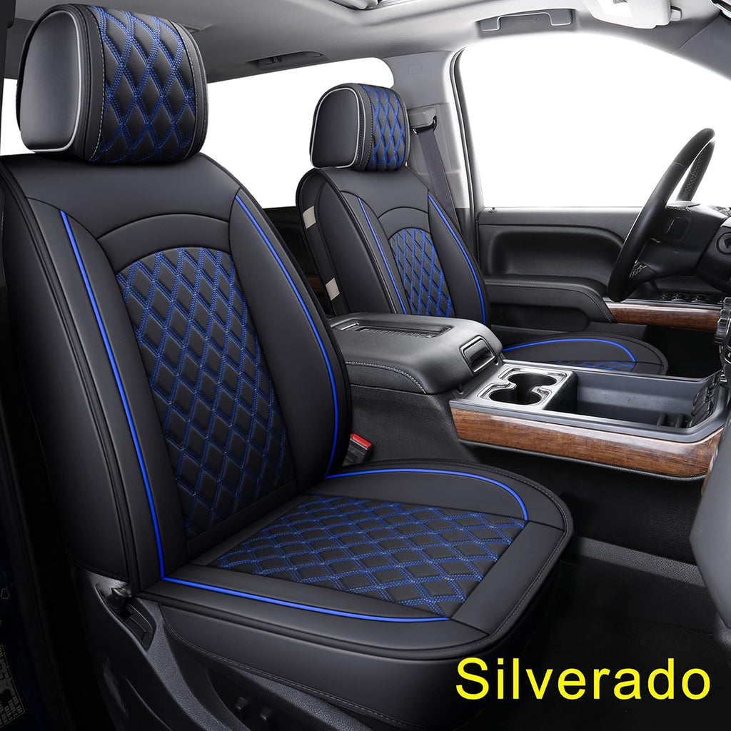 Black Water Proof Faux Leather Seat Covers R1619
