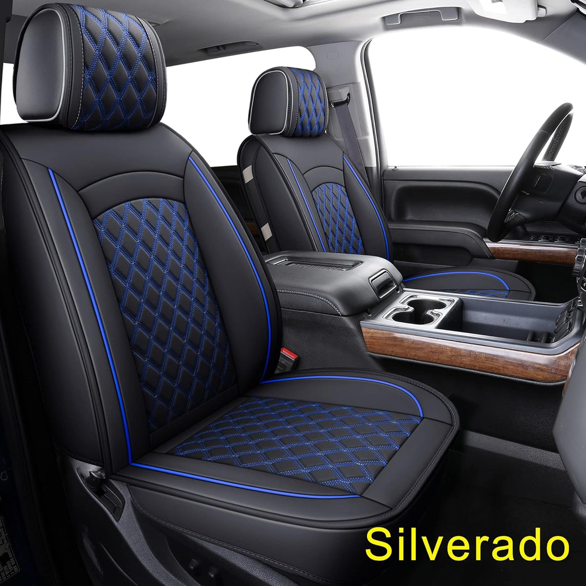 Black Water Proof Faux Leather Seat Covers R1619