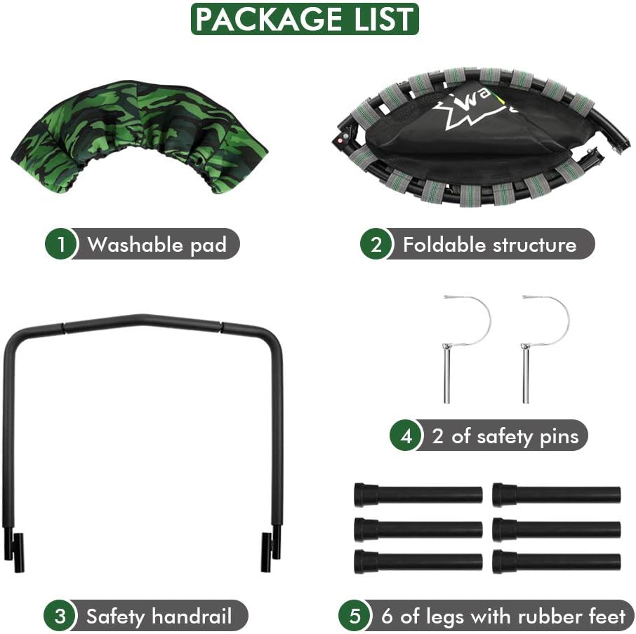 Camo Foldable Kids Trampoline with Handle E9582