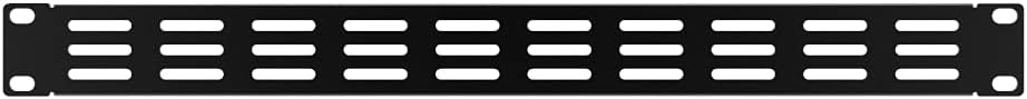 10 Pack 1U Horizontal Rack Mount Cable Management Panel with Cable Entry Brush for 19-Inch Rack Black U57458