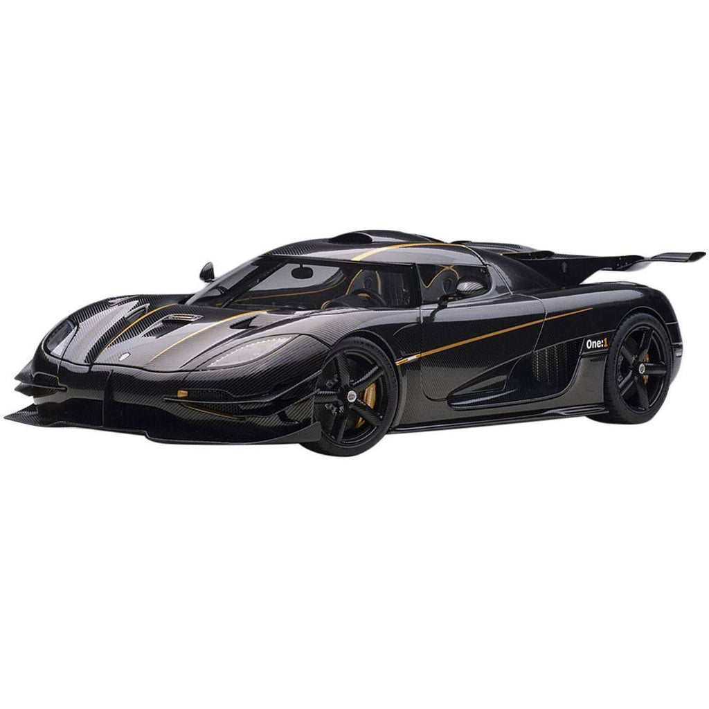 Clear Carbon Fiber with Gold Stripes 1/18 Model Car C249532