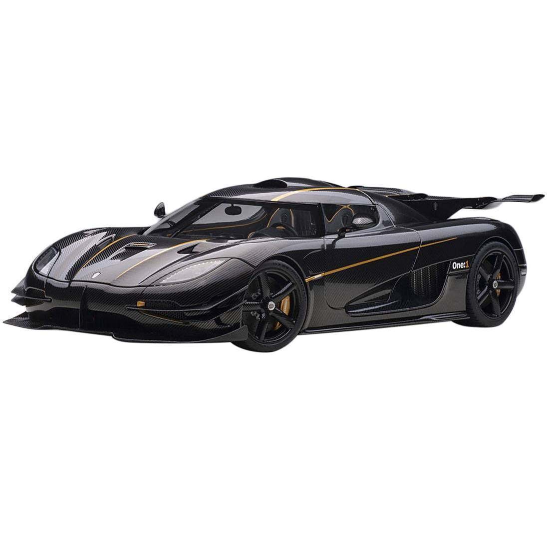 Clear Carbon Fiber with Gold Stripes 1/18 Model Car C249532