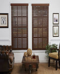 Cordless Faux Wood Venetian Blind D314001